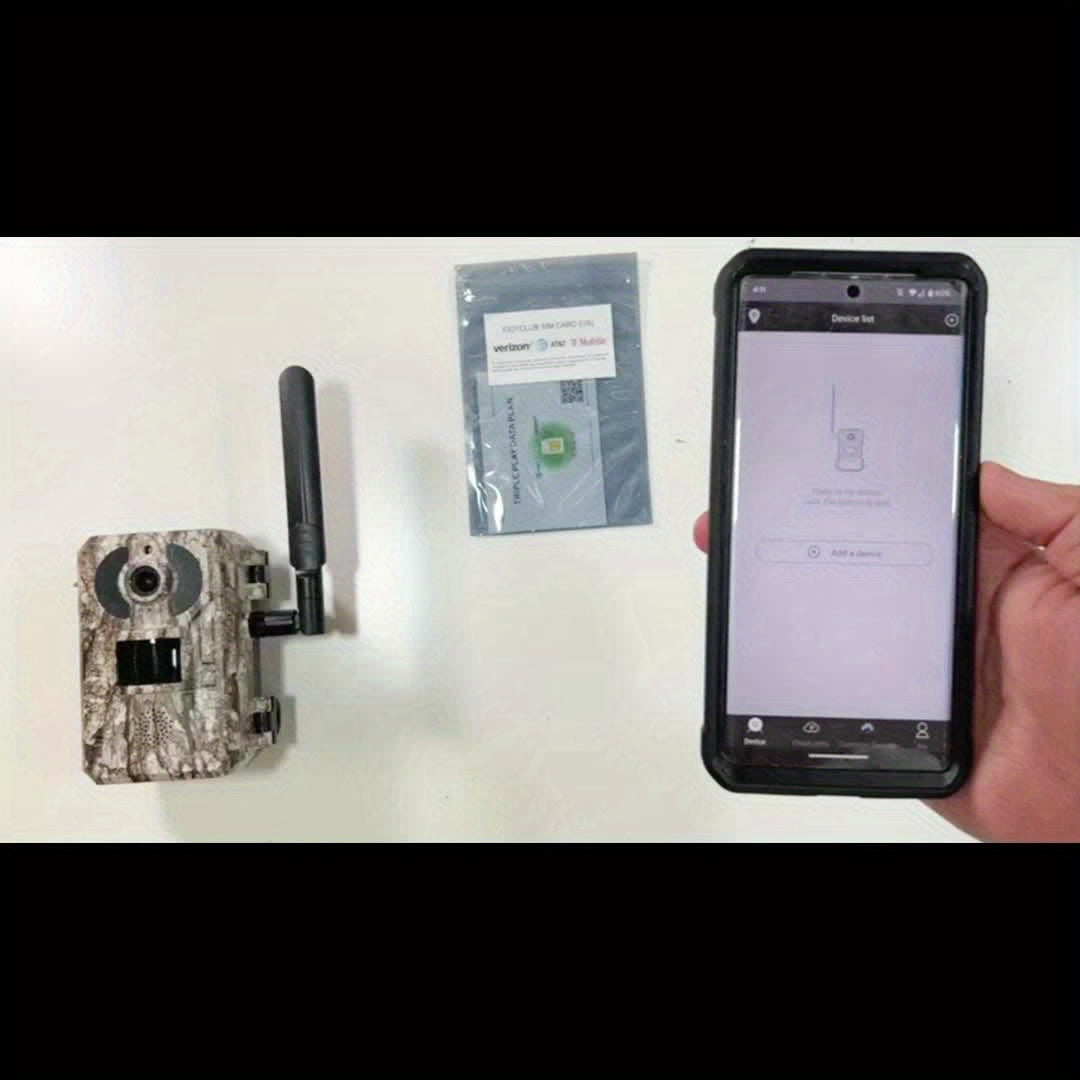 4pcs 4G LTE Cellular Trail Cameras with Ultra-HD Live View, Automatic Night Vision, A Built-in SIM Card, Remote Phone Access, 0.2s Motion Activation, And A Solar Panel for Use In Areas Without WiFi Signals. IP65 Waterproofing Makes Them Ideal for Hunting