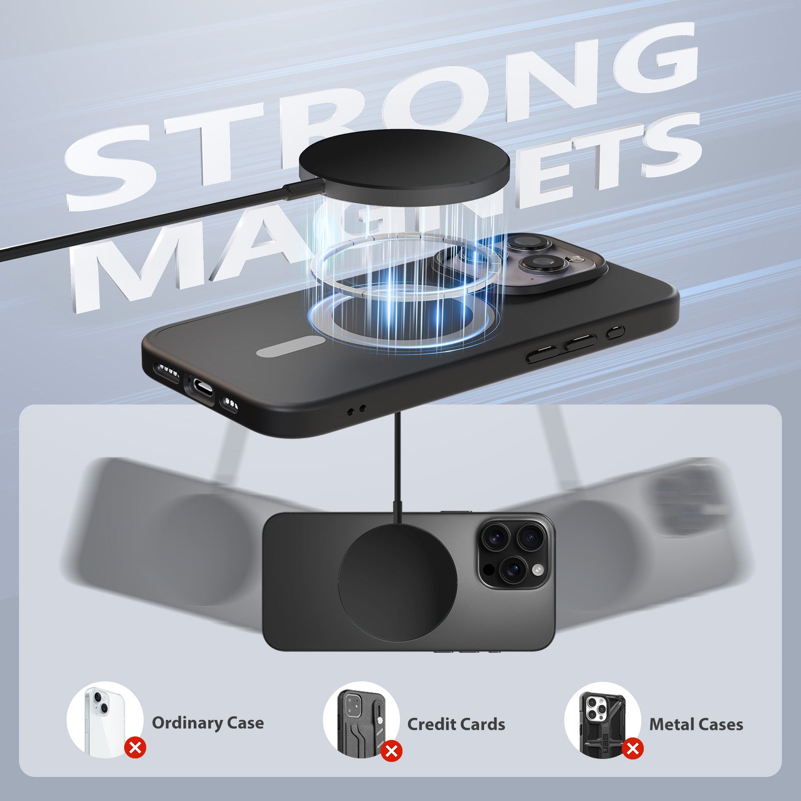 [Gift for Friends] 2/3-Pack Portable Magnetic Wireless Charger, Fast Charging Pad for iPhone 17/17 Air/16/15/14/13/12/11/X/Pro Max/Pro/Plus, for Airpods 4 3 2 Pro Series And Multiple Devices, Travel Friendly, Local Warehouse, Gift for Friends Or Family