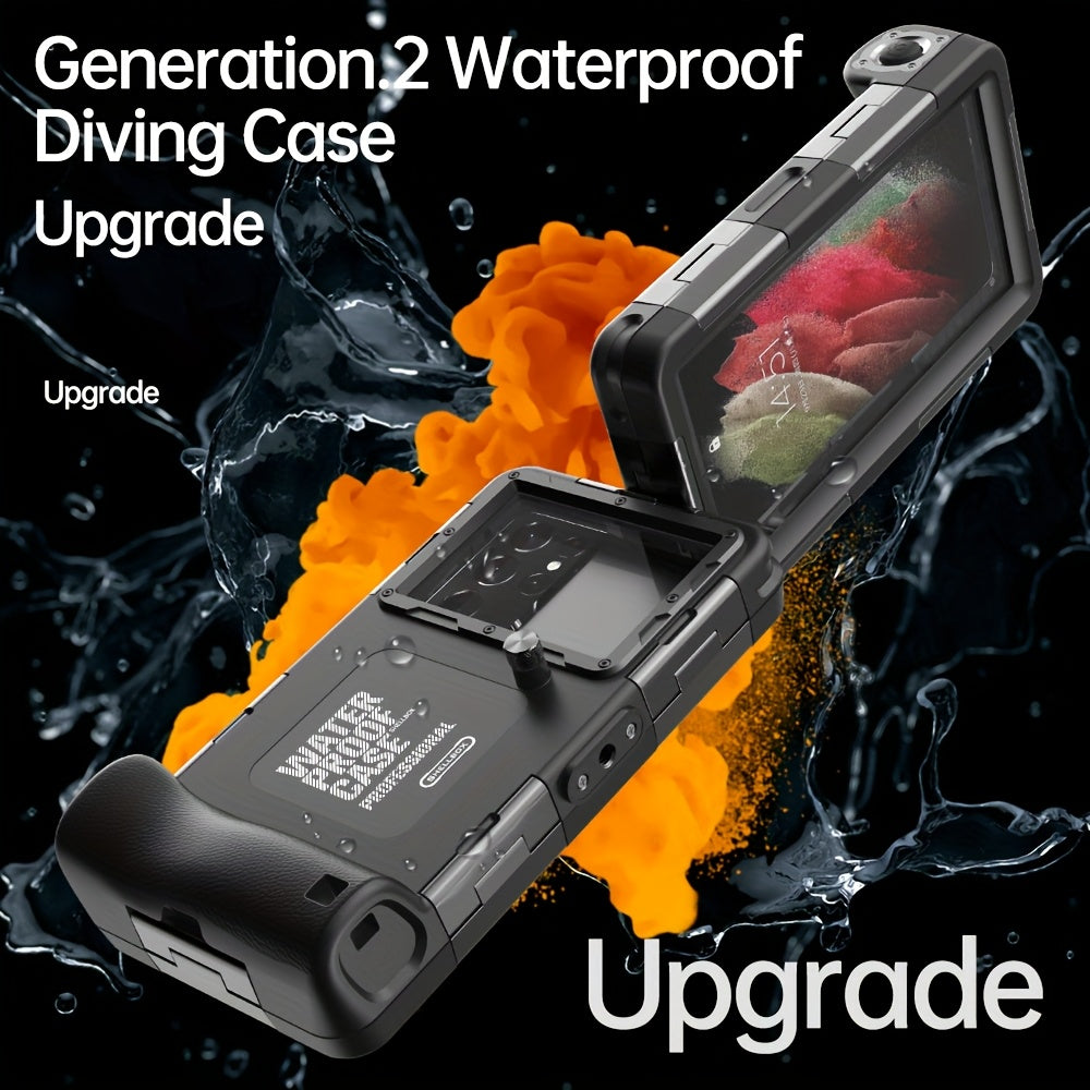 [Professional Scuba Dive Case] Underwater Snorkeling Diving Phone Case for Phone 16/15/14/13/12/11 Pro Max/XR/XS/X S24/S23/S22.[50ft/15m] Professional Scuba Dive Case Underwater Photo Video