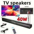 Wireless 4 Speaker Surround Sound Bar System with Subwoofer for Home Theater And Remote Control, Featuring ARC, Optical, And AUX Connections