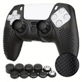 Silicone Cover Protector Case, Grip Protective Case, with 10 Thumb Grips Caps, Accessories Set for PS5 Controller