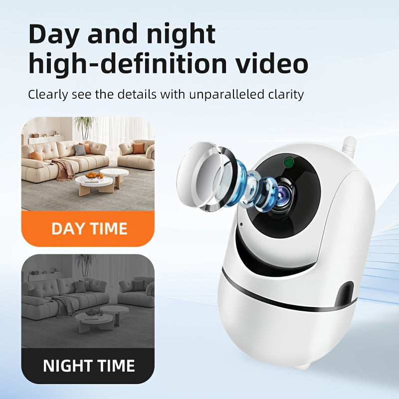 Advanced HD Camera: Enhance Your Home Security! Keep an Eye on Your Residence in High Definition to Protect Your Family. with Smart Features, It Serves As Your Trustworthy Companion for Clear, Real-Time Monitoring. Ideal for Overseeing Loved Ones