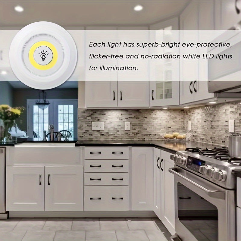 Set of 5 LED Punk Lights - Wireless, Remote-Operated, Magnetic Adhesive Night Lights Suitable for Hallways, Bathrooms, Bedrooms, Kitchens, Cabinets, And Stairs Home Decoration with Easy Setup