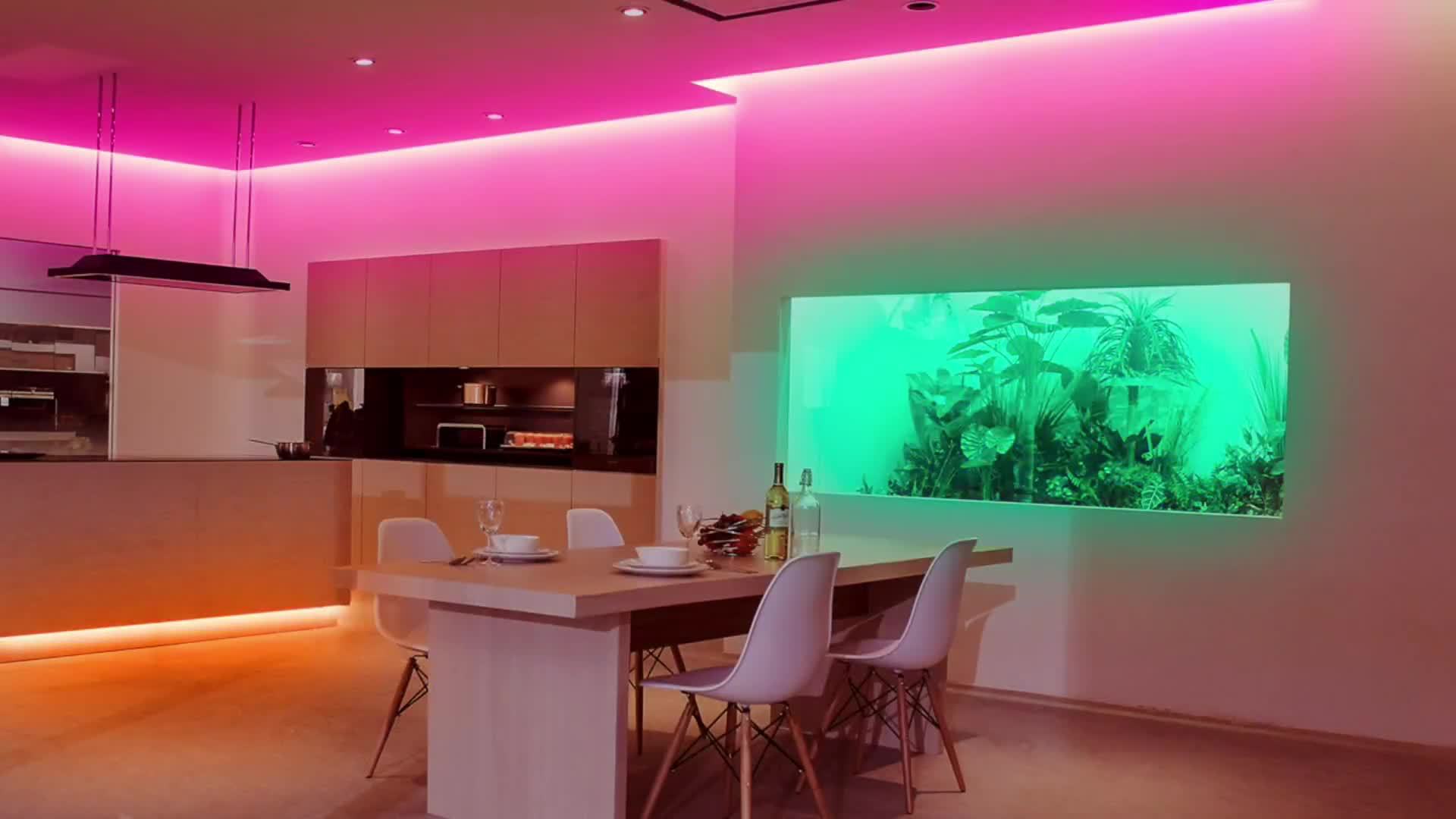 25-200FT Smart LED Strip Lights for Bedroom Music Sync And Color Changing with App Control, Remote Included, Perfect for Can Timing, for Room Decor, Party Decor, Birthday Decor, Valentine'S Day And New Year Deco LED Strip Lights