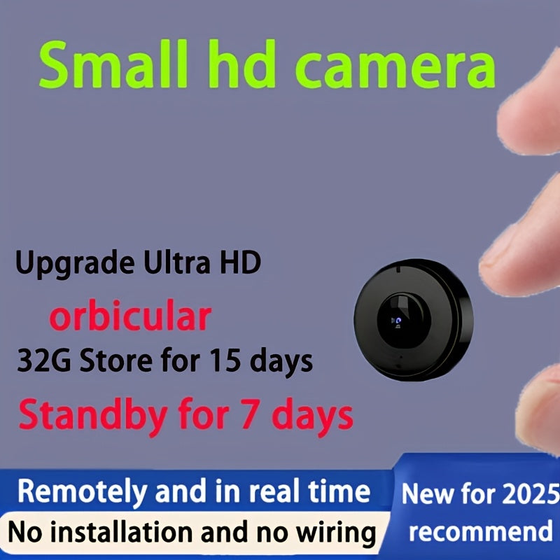 Losing Money.Mini Smart Camera, with WiFi Pet Monitor, Nanny/anti-theft Thief, Automatic High-definition Night Vision And Motion Detection Alarm, Perfect Family Small Camera, The Elderly, Car Monitoring 360-degree No Dead Angle Connection Mobile