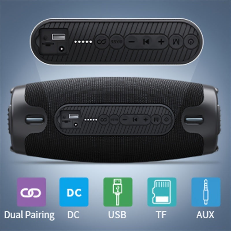 Ortizan 100W Wireless Speaker - Powerful Sound & Deep Bass, Portable Wireless, IPX7, Subwoofer Amplifier, 12H Playtime, EQ, USB, LED Light - Outdoor Subwoofer Boombox Party, Camping.Valentine'S Day Gift, Fathersdaygift, Christmas Gift