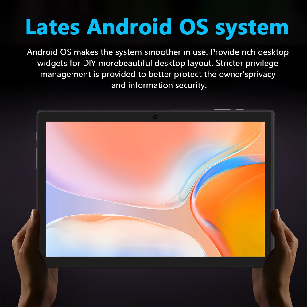 [Ideal Gift] CR 2025 NEW Android Tablet, 10. 1-inch 1280x800 HD Touch Screen, ROM 128GB with Support 1TB TF Card Extension, MTK CPU, with Keyboard, Protective Case, Mouse, Stylus(No Electricity) As Gift, 5G/2. 4G Wi-Fi, 5+8MP Dual Camera, Type-C Port 2in