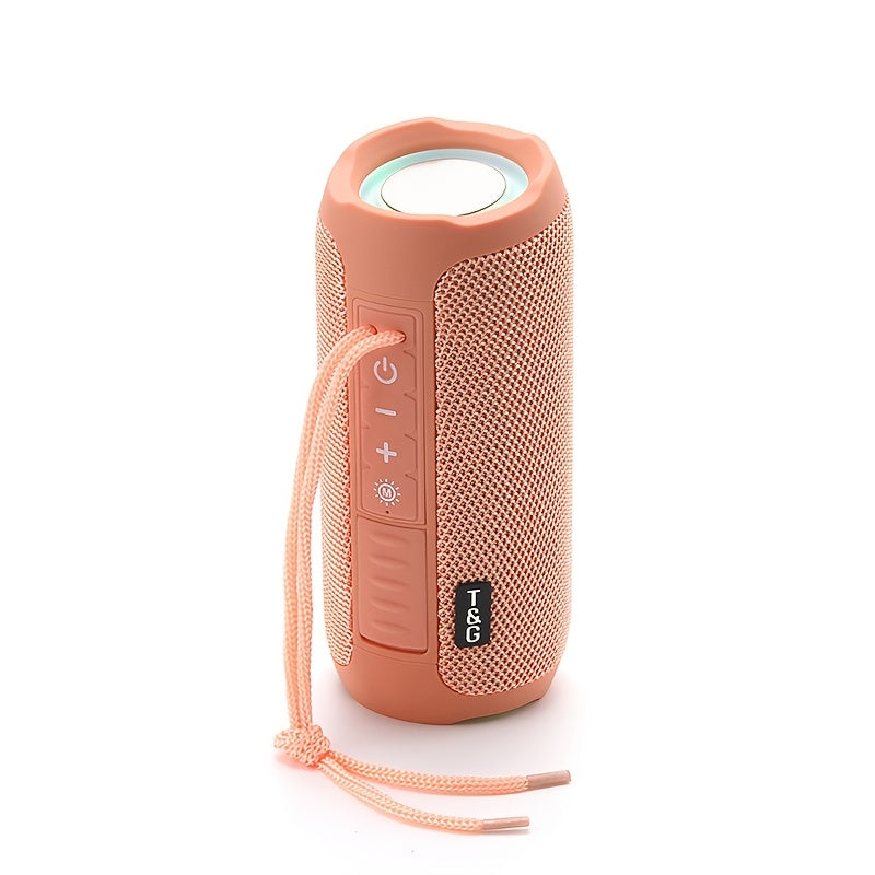 TG227 Wireless Portable Speaker |, High-Resolution Audio with LED Breathing Light, TWS Interconnected Stereo Sound, USB Rechargeable, Supports Mobile Phones, Tablets, Computers, TVs, Suitable for Outdoor Activities, Mountain Climbing, Gatherings