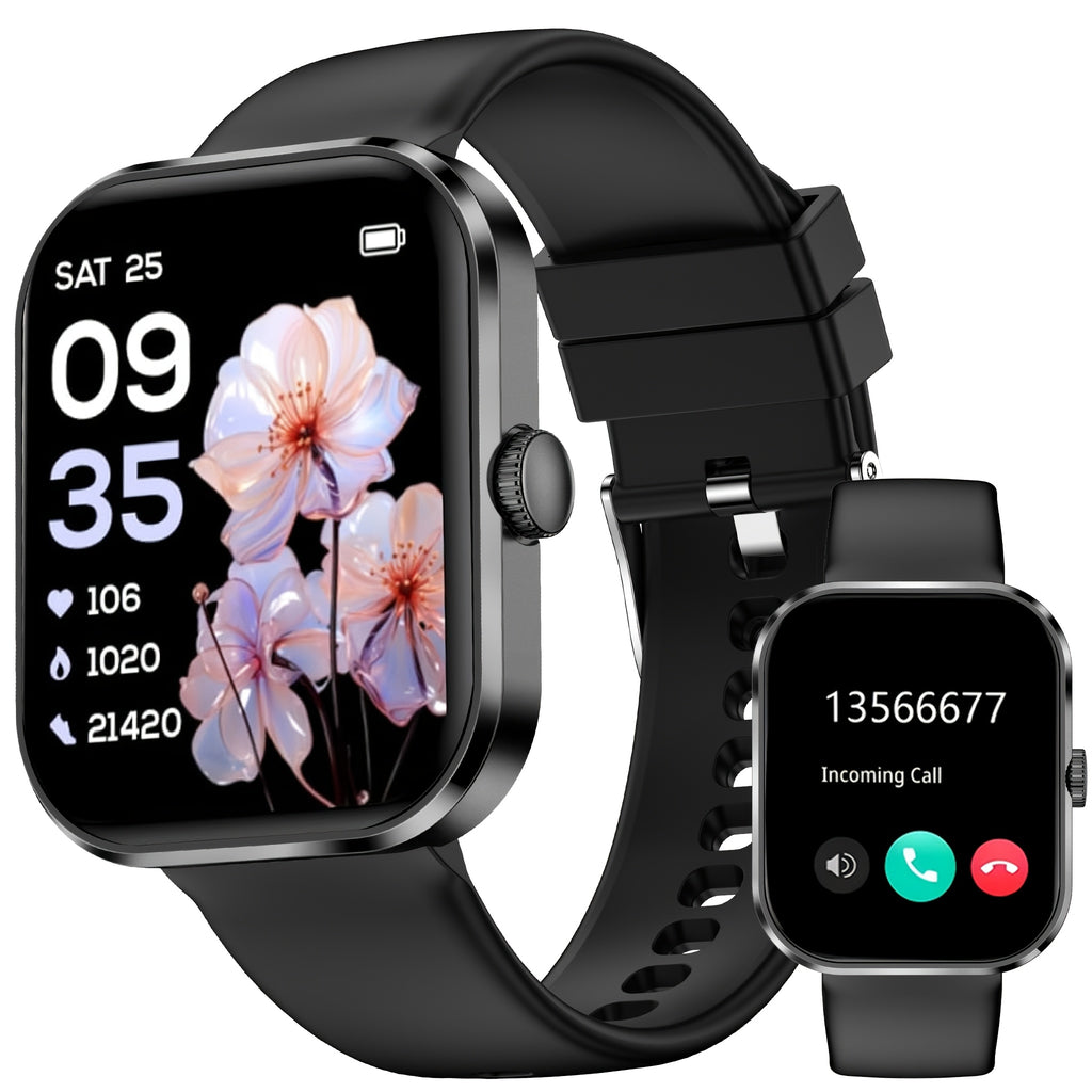 New Fashionable Smartwatch, 1.91-inch Amoled High-definition Touch Screen, Compatible with iPhone/Android Phones, Can Wake Up The Phone Voice Assistant, Built-in Microphone And Speaker, High-definition Voice Call, Play Music, Multiple Sports Modes
