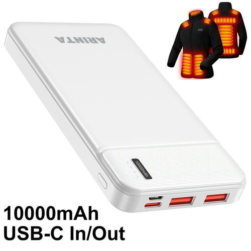 10000mAh Power Bank Battery Pack Portable Charger, Travel Essentials, PD 22.5W Super Quick Charge, Slim Deisgn & Compatible For, Smartphones, Tablets, Heated ClothesGifts For Men Women