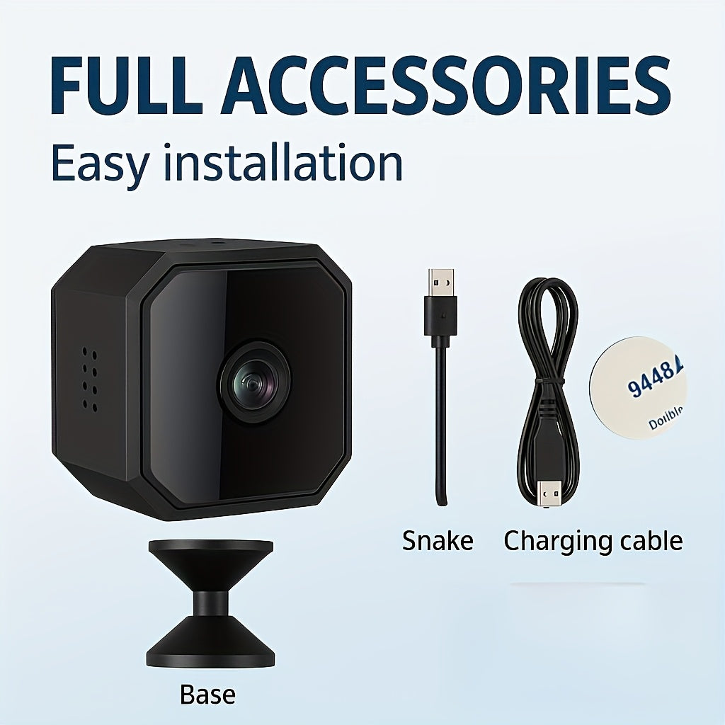 Halloween Special Offer!  Wireless Surveillance Camera - Full-Color Night Vision, Two-Way Voice Call, Motion Detection, Built-in AP Hotspot, Internet-Free Viewing, Real-Time Monitoring for Home, Family, And Pet Safety