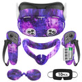 For Meta Quest 3S Silicone Cover Set Compatible With for meta\ quest 3S Accessories, VR Silicone Face Cover, VR Shell Cover, Touch Controller Grip Case, Camera Lens Protector Cover For Meta Quest 3S Accessories Halloween, Christmas Gifts