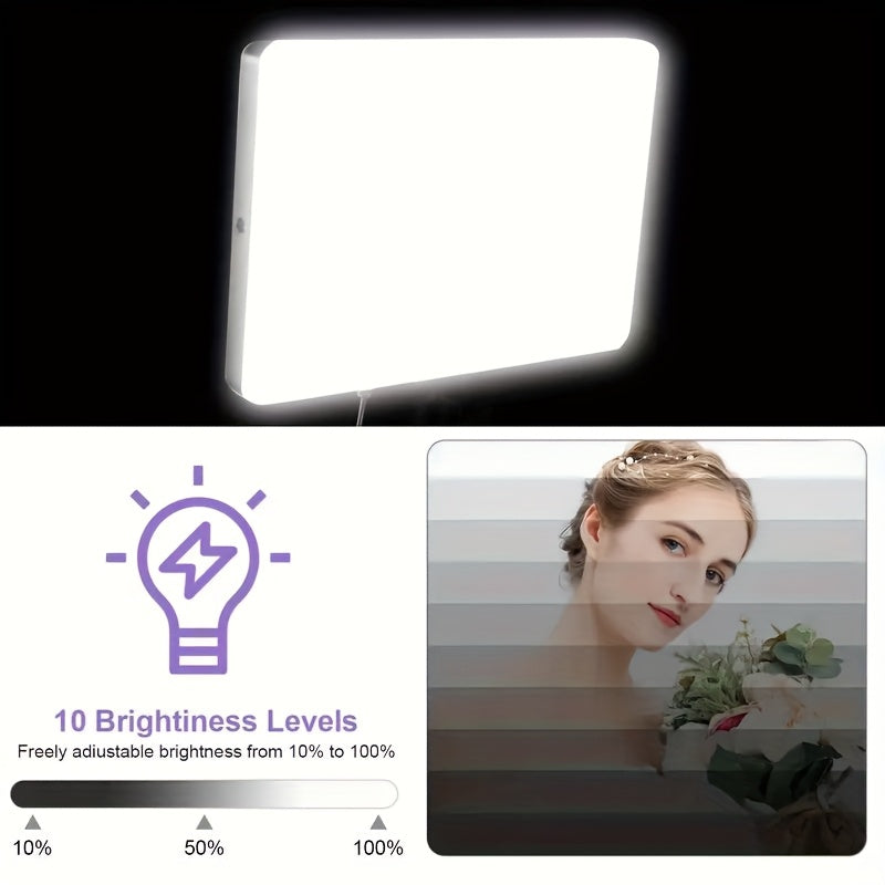 Multifunctional LED Ring Fill Light Video Fill Lamp Light 10Inch, for Vlog/Photo Studio Speedlight Photography/Makeup/Meeting Group/Selfie/Live Streaming