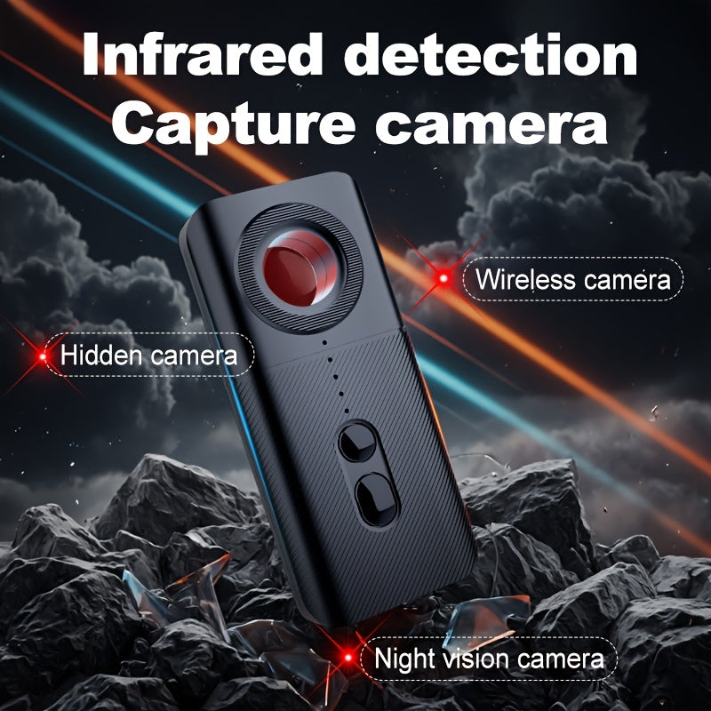T3 Smart Detector, Universal Anti-spy Device with Night Vision, LED Display, GPS Tracking, Anti-aiming, Camera Detection, USB Rechargeable Lithium Polymer Battery, Suitable for Wireless Cameras And Hidden GSM Devices