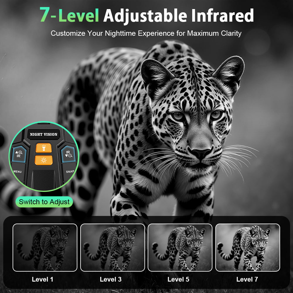 INSKAM 4K Ultra HD Night Vision Binoculars with 4.5” Large Screen & 10X Digital Zoom - Night Vision with 5000mAh Battery- for Night Observation, Compatible for Camping, Hunting, Security - USB Charging, Ideal for s &