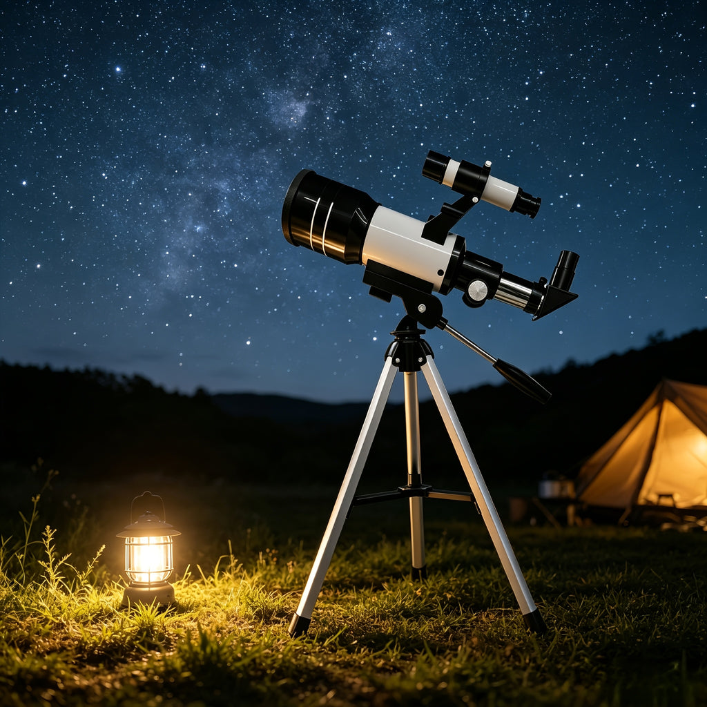 150x Telescope, 70mm Aperture Telescope, High Magnification, Portable Astronomical Telescope, with Tripod, Mobile Phone Photography Available, Night Sky Star Moon Viewing, Outdoor Nature Observation Educational Gift for Space Science Lovers