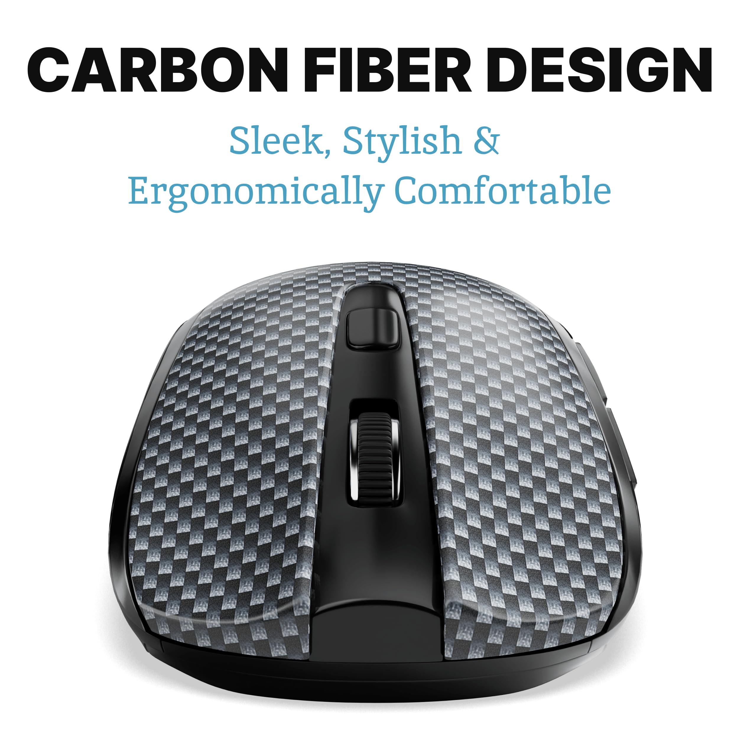 Silent Mouse Wireless – Computer Mouse Wireless, Mouse for Laptop, Mouse USB, Mouse for Chromebook, Mouse Cordless, Mouse Inalambrico, PC Mouse, Computer Mice, Quiet Mouse