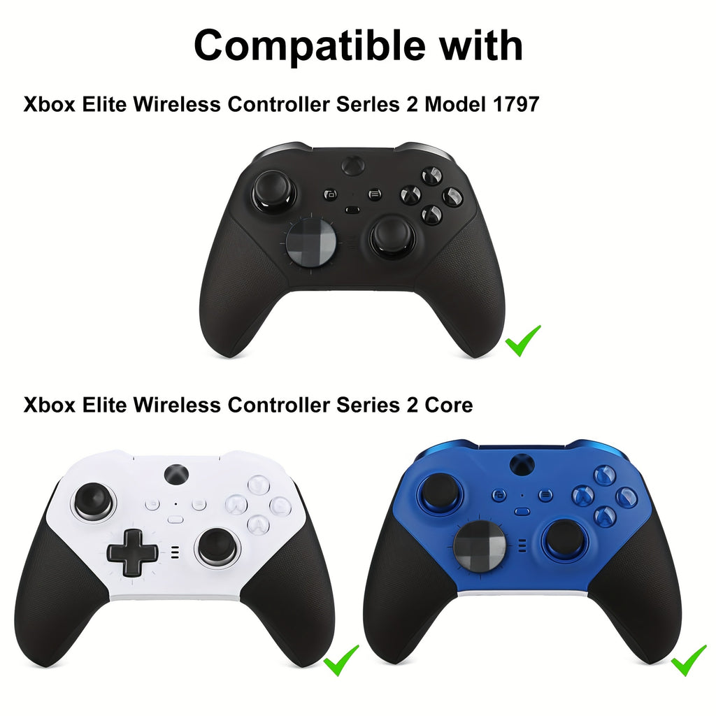 Accessories Set for Xbox Elite Controller Series 2, 13-in-1 Replacement Paddles Thumbsticks Joystick Analog Sticks Parts Repair Kit Component Set with 2 D-Pads, 1 Tool