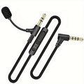 One Unit of QIDUOHAO Premium 3.5Mm Male-To-Male Audio Cable Featuring Adjustable Volume, Suitable for Car AUX And Headset Microphone Connections