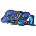 [Portable Laptop Cooler] Summer Must-Have Laptop Cooling Stand, ICE COOREL E-Sports 6-Core Silent Exhaust Fan Notebook Heat Sink, Portable Laptop Cooler, Essential for School Start Season And Daily Cooling