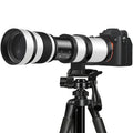 420-800mm F/8. 3-16 High-Power Telephoto Zoom Lens with Manual Focus for Canon EF Mount DSLR Cameras - T-Mount Adapter Included, Compatible with Multiple Models with Adapter