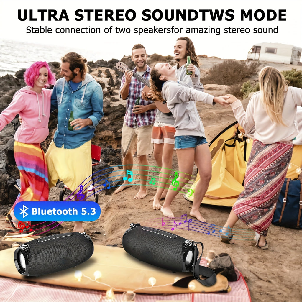 Wireless Stereo Speaker/Portable Outdoor Bluetooth Speaker/10H Playtime/Loud Bass For Parties, Travel, And Camping/Surround Sound