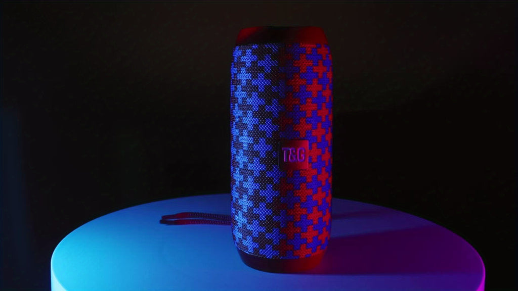 TG117 Portable Wireless Speaker, IPX4, TWS Stereo, Compatible With FM TF USB Insertion Card, Connected To Phone/tablet/TV, Wireless Portable Audio, Electronic Products, Birthday Party Gifts, Thanksgiving, Christmas Gifts