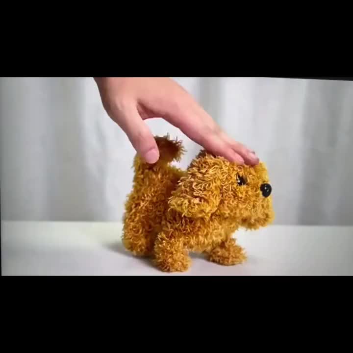 [Ideal Gift] The New Simulation Machine Dog Puppy Interacts Like a Real Electronic Dog And Is Suitable for Children to Play With. Interactive Toys That Can Walk And Make Sounds. The Special Edition Comes with a Drawstring And a Cute Bow Tie. Ideal Birthda