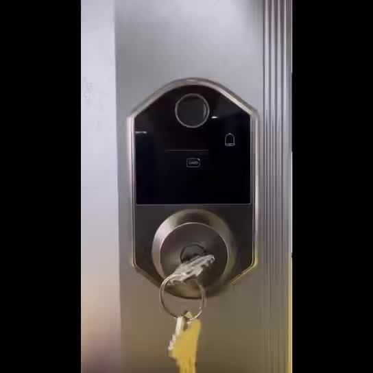 Biometric Fingerprint Smart Door Lock, Keyless Entry, Automatic Locking, Electronic Keypad , Biometric Recognition, Anti-peeping Password, Easy to Install