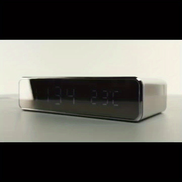 Wireless Charger with LED Alarm Clock and Thermometer Three-in-One Stylish Control Design Suitable for Home or Office Use