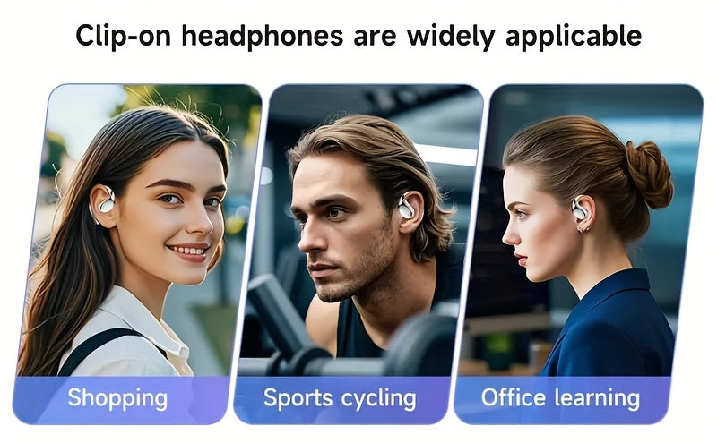 Menzluio AI Translation Earbuds, Bone Conduction Wireless Headphones, 144 Languages Real-Time Translation, 6-Mic Smart Noise Cancellation, Meeting Recording Real-Time Translation, Touch Control, Deep Bass