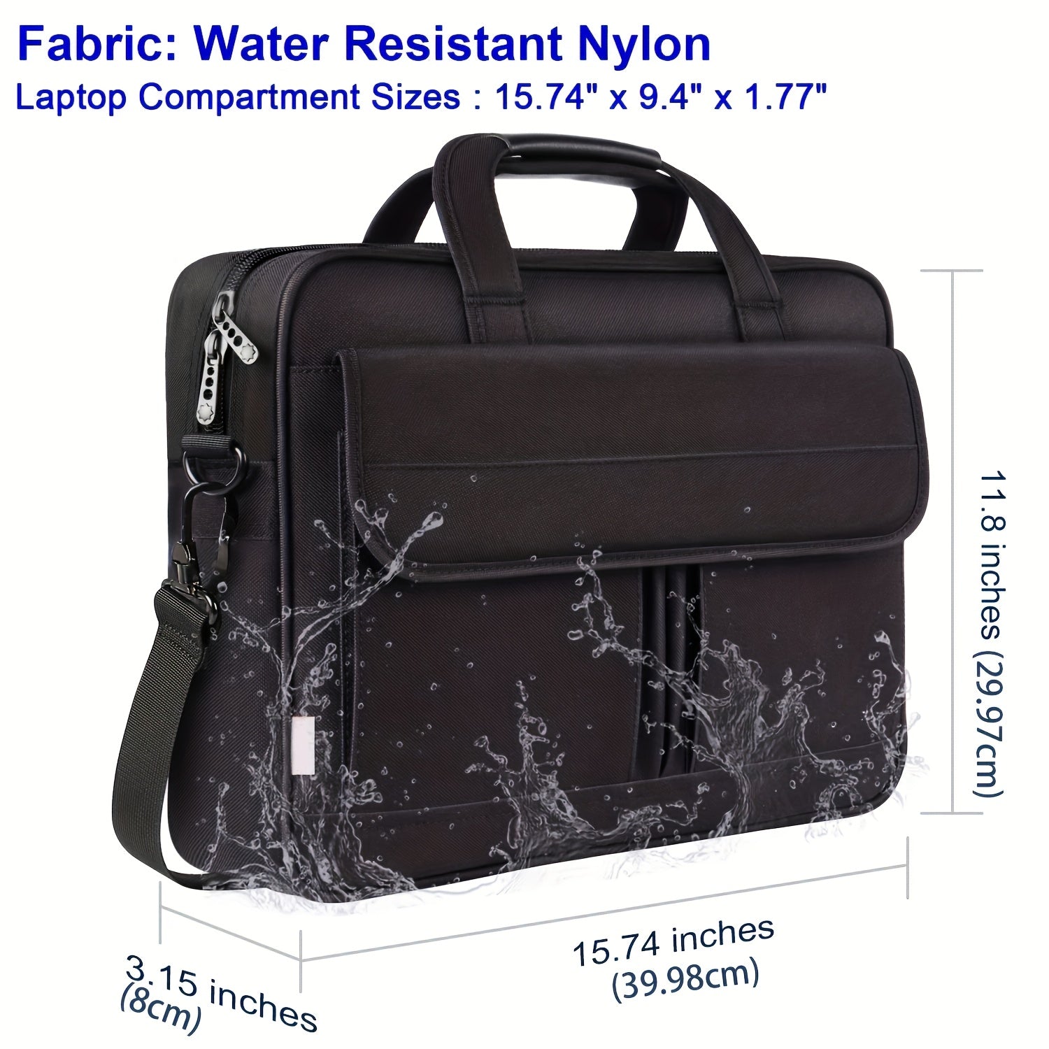 15.6-Inch Laptop Bag, a Business Briefcase Suitable As a Gift for Both Men And Women, Featuring a Messenger Shoulder Design with a Strap, Ideal for Business Professionals And Global Travelers