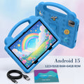 Android 15 10.1-inch Kids' Tablet! 12GB RAM (3+9GB Expansion) And 64GB ROM, Expandable to 1TB, 1280*800 IPS HD Screen, Dual Band WiFi6, 6000mAh Battery, Dual Cameras, Parental Controls, Pre-installed Apps/games, Durable Protective Case Is Included.