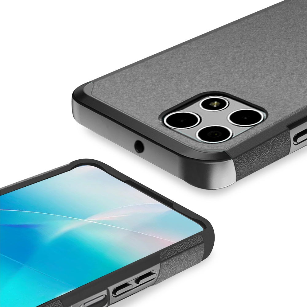 For T-Mobile Revvl 7 5G Phone Case, Dual Layer Hybrid Magnetic Support Shockproof Heavy Duty Cover
