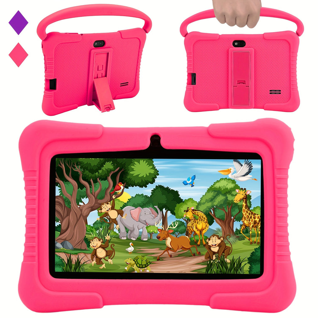 Veidoo, 7 Inch Kids Tablet, Security Eye Screen, Wifi, 2GB RAM 32GB ROM, Dual Camera, Educational Games, Parental Control APP, Android Tablet, Tablet with Drop-Proof Silicone Cover, Tablet, Pad, Tablet, Pad