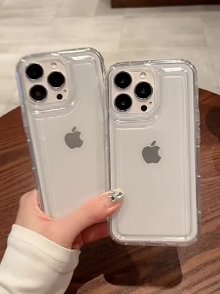 Phone Case: 5pcs Transparent Shockproof And Anti-drop Phone Case for Men And Women, Suitable for iPhone 16 Pro Max/X/Xs/Xs Max, 11/12/13/14/15 Pro Max, And Plus Models. The Perfect Gift for Men, Women, Children, And Seniors.