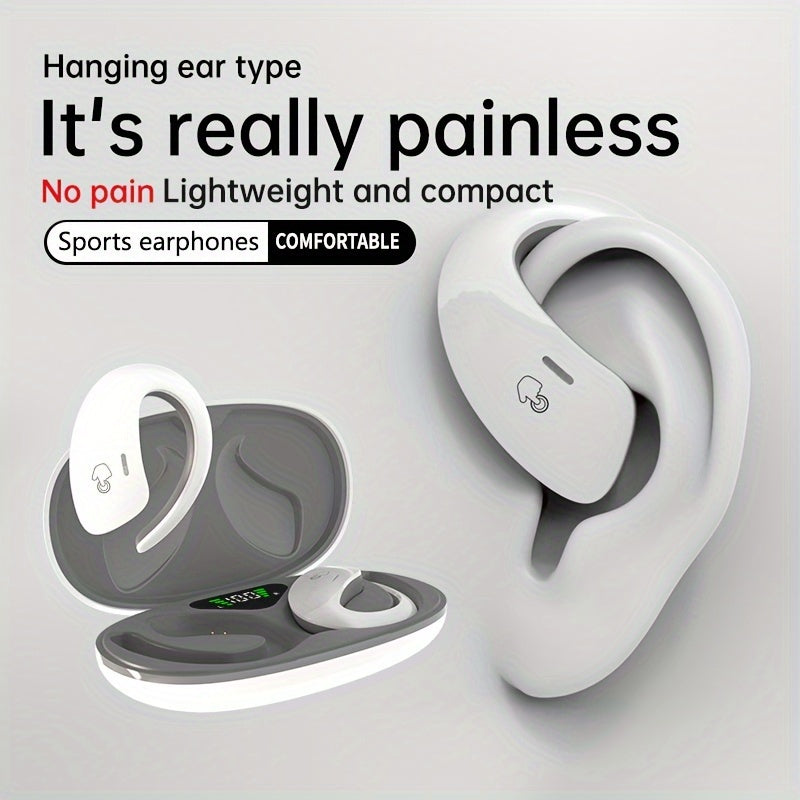 90H Wireless Earphones - Long-Lasting Wireless Sound with Advanced ENC Noise Cancellation, Immersive 3D Deep Bass, And Secure Fit Earhooks for Wireless Running - Universal Compatibility for Los And Android Devices