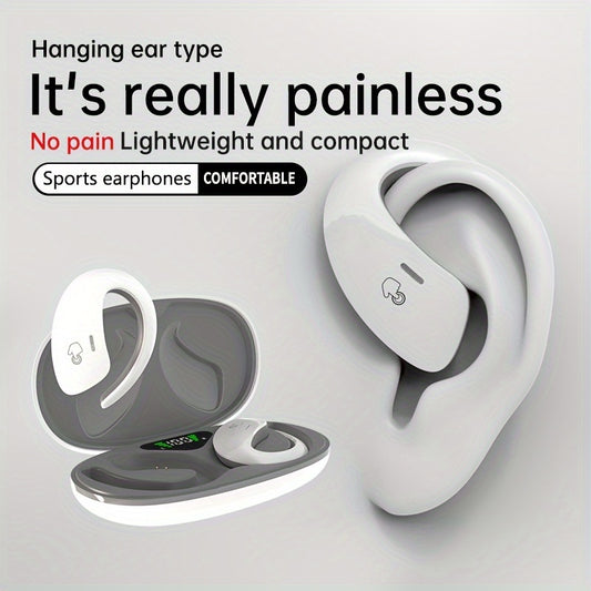 90H Wireless Earphones - Long-Lasting Wireless Sound with Advanced ENC Noise Cancellation, Immersive 3D Deep Bass, And Secure Fit Earhooks for Wireless Running - Universal Compatibility for Los And Android Devices