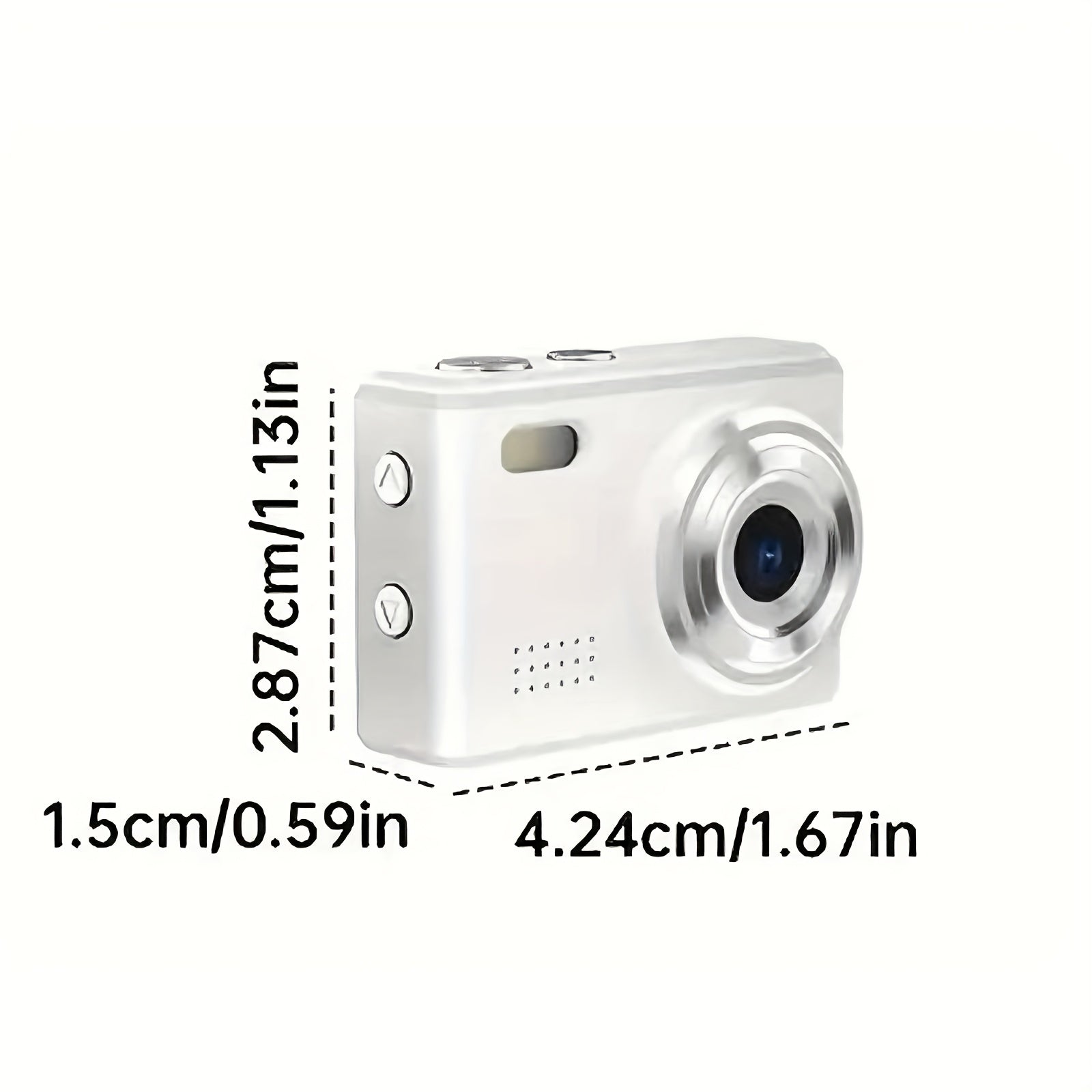 Small Keychain Mini Digital Camera, 16X Zoom Autofocus Shock-proof Point And Shoot Camera With 2.8-inch Screen, Perfect For Travel Vlog, Ideal Birthday Gift For Adults, Friends & Beginners