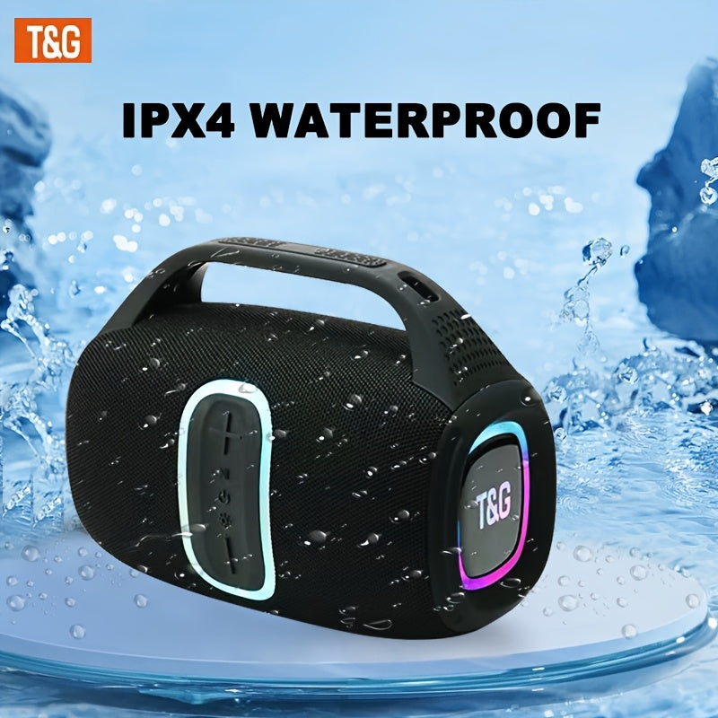 TG674 30W Large Speaker, Outdoor Portable Subwoofer Speaker, Wireless Speakers with Handle, IPX4, Dual Pairing, 3600mAh Battery, Booming Bass. Fro Halloween