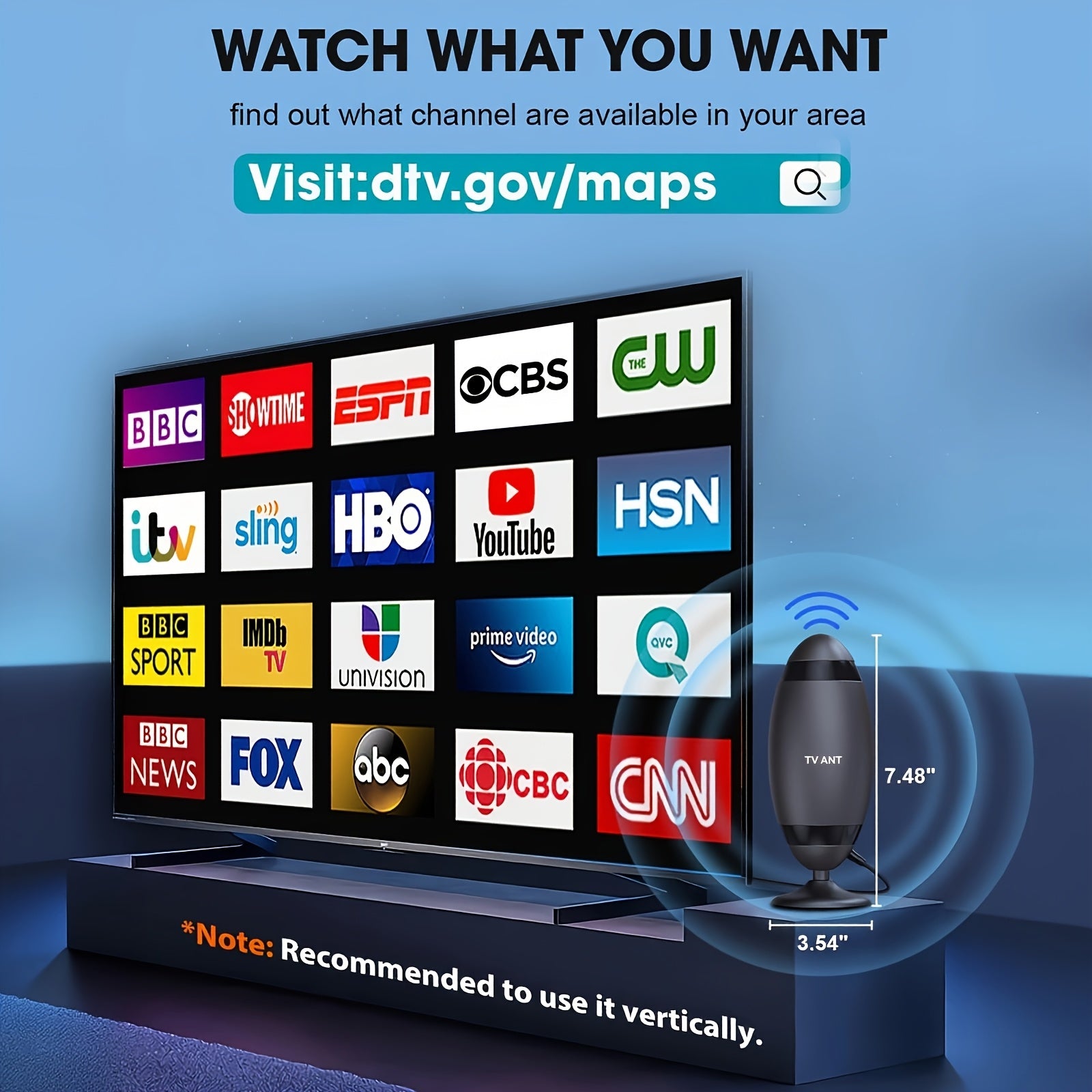 2026 Metal Long Range HD 4K TV Antenna 200KM TV Signal Reception One Touch Long Distance Mode USB Interface Complete Accessories Included Watch TV For Free Works With Smart TVs Old Style TVs And Indoor Setups Ideal For Home Car And RV Use Receives C