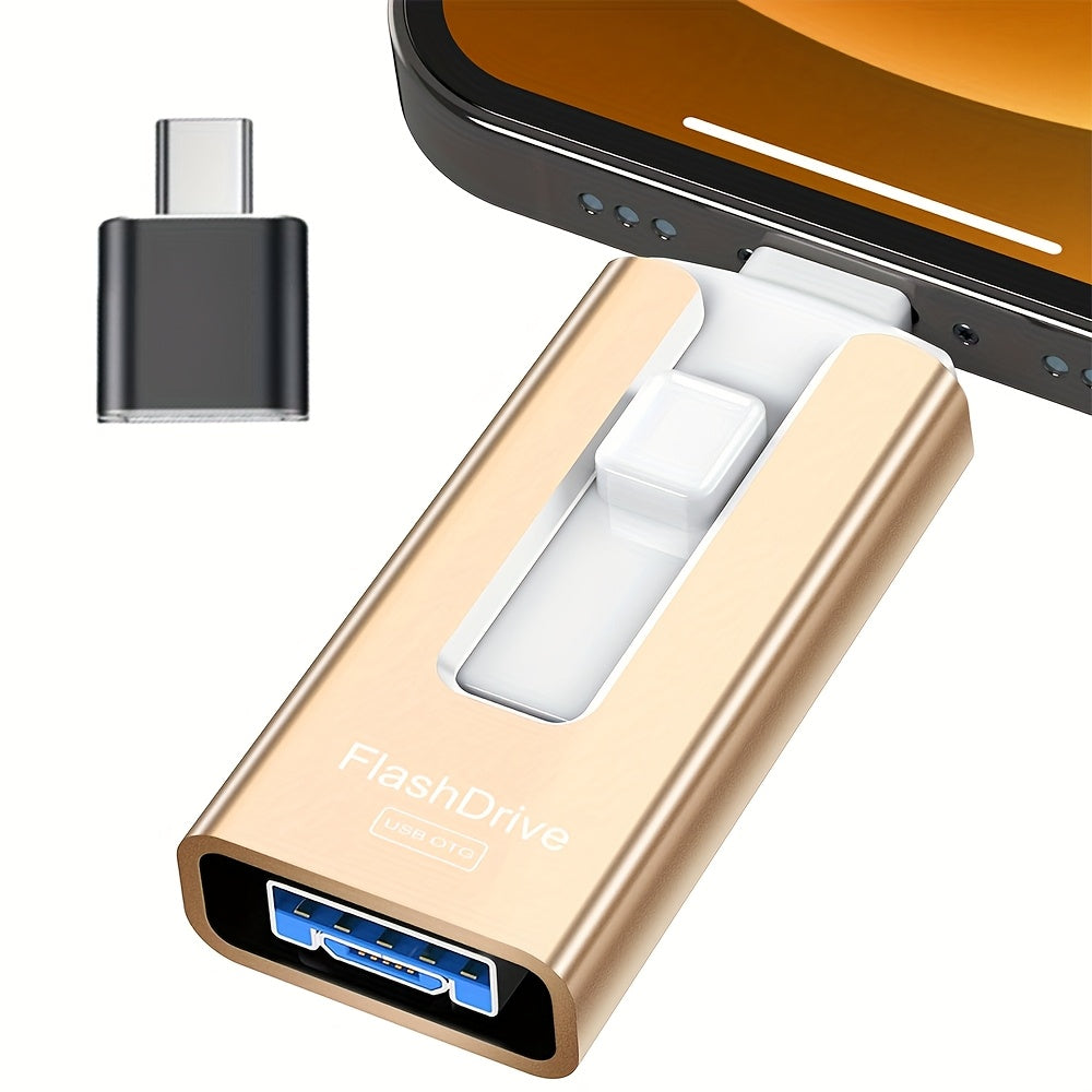 USB Flash Drive for Phone and Pad, Photo Stick High Speed External USB Thumb Drives Photo Storage Memory Stick for Save More Photos and Videos