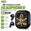 HTC NE20 New Ai Ai Translation Earphones, Real-time Translation Of 134 Languages, High-definition Screen Display, Multifunctional Earphones, Wireless 6.0 Tws High Fidelity Sound Quality, Long Battery Life, Suitable For Exercise, Daily Wear