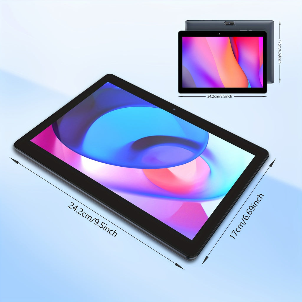 2 In 1 Tablet With Optional Keyboard Case Mouse Stylus, Quad-Core CPU 10 Inch Tablet Android 13 Tablets/Android 14 Tablets, 4(2+2)GB RAM+64GB ROM/ 6(2+4)GB RAM+64GB ROM, 1TB TF Expandable Tableta, 6000mAh Battery, 2MP+8MP Dual Camera, WiFi 1280*800