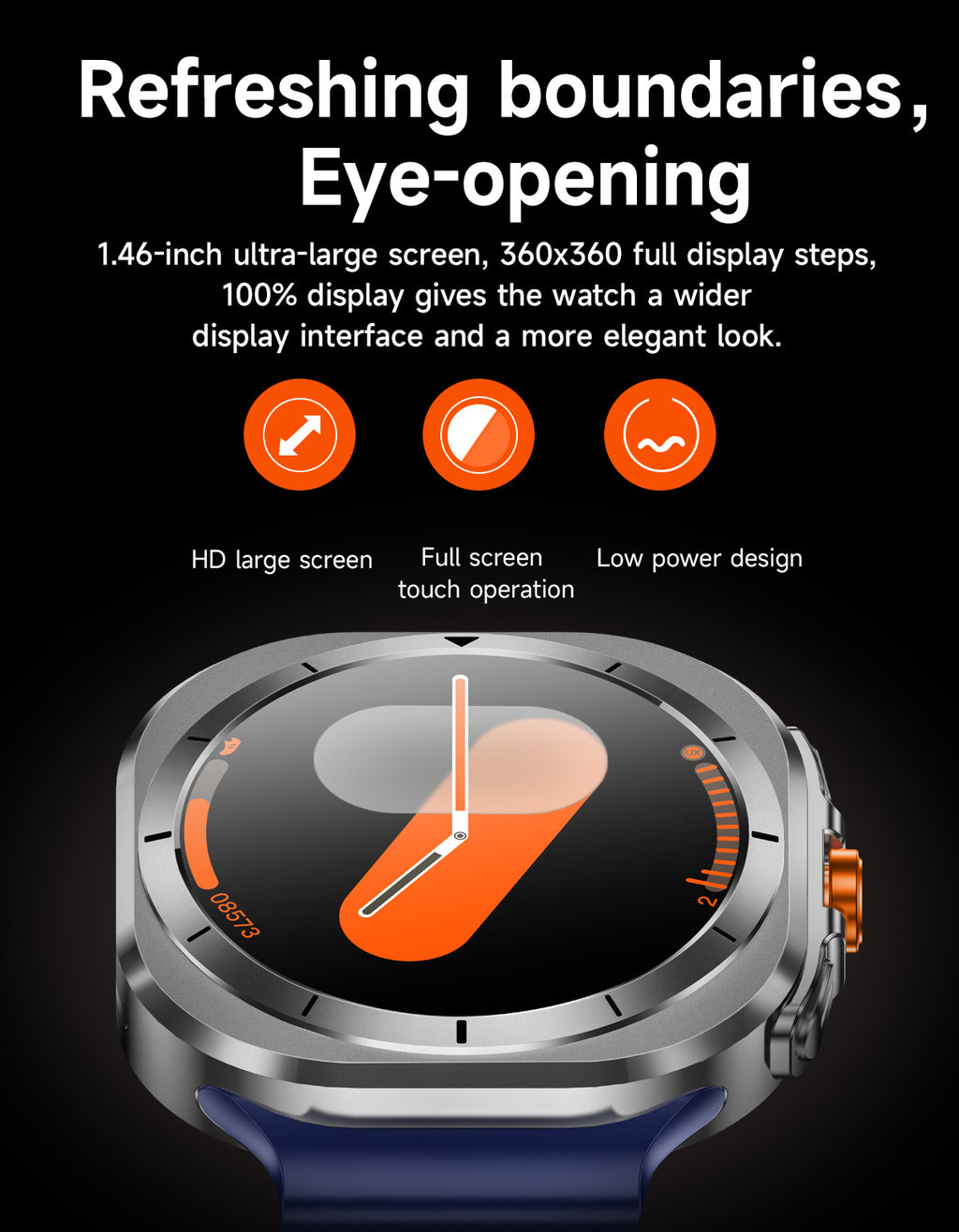 Smart Watch, Wireless Calling(Answer/Make Calls), Big Screen Watch, 100 Modes, Fitness Tracker, Wireless Charger, Voice Assistant, 2 Straps, Customizable Watch Faces, Ultra Smart Watch, Smart Watch with SIM Card, Small Smart Watch