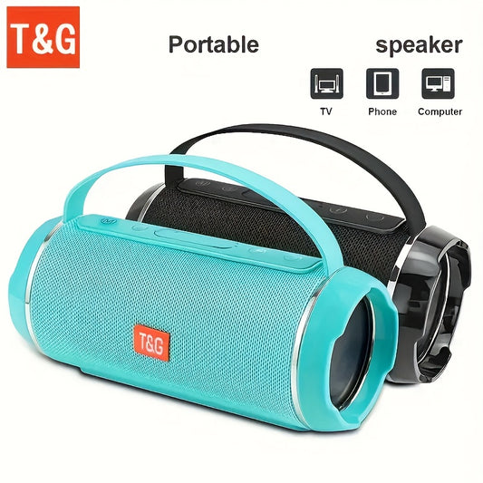 TG116C Portable Wireless Speaker, IPX4, 1200mAh Battery Capacity, Big Lound Speaker, 5.0 Surround Sound, Rechargeable Lithium Battery, Support USB/TF/FM Broadcasting, Connection Distance Up to 393.7 inch, Type-C Charging, Suitable for Mobile