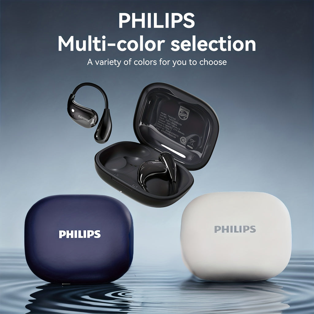 PHILIPS 2025 Wireless Earbuds - New Upgrade V6. 0, Low Latency, for Long Battery Life, Sound Isolation, with Mic for Gaming, for Sports, And Music Suitable for Sports Enthusiasts Or Users Who Wear Headphones for Long Periods of Time