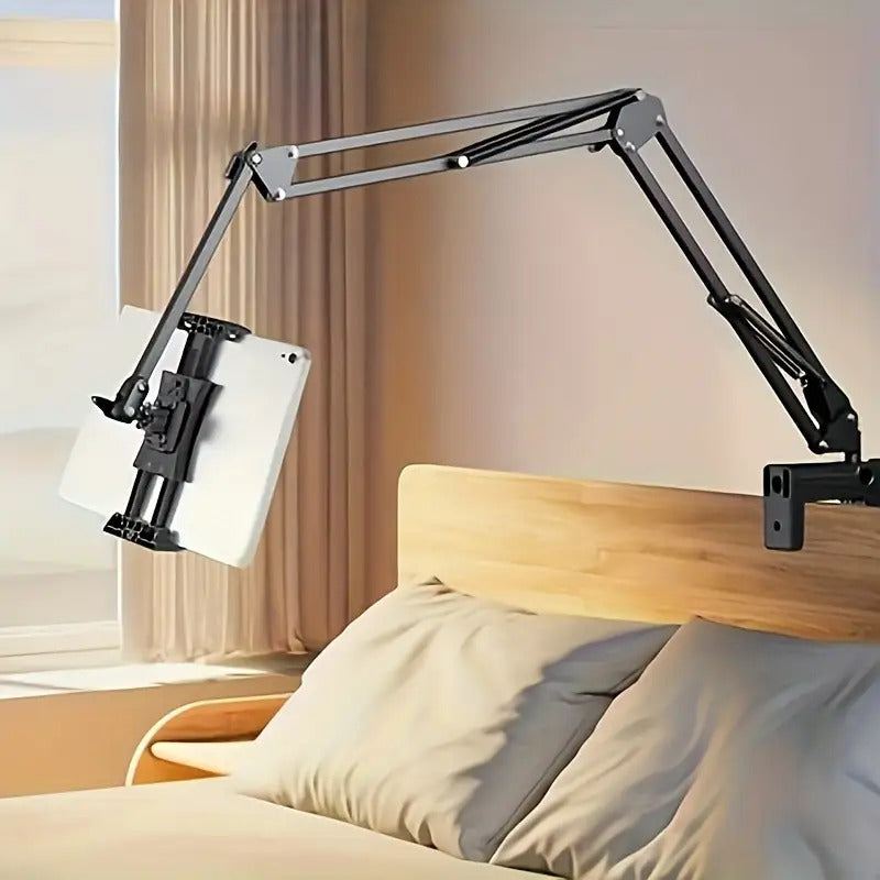 [Tablet & Phone Stand] Extended Desktop Stand, Long Arm Tablet Stand, Bedside Tabletop Stand, Suitable for Ipad, Smartphone Holder, Lazy Phone Holder, Bedside Stand, Mechanical Cantilever Stand
