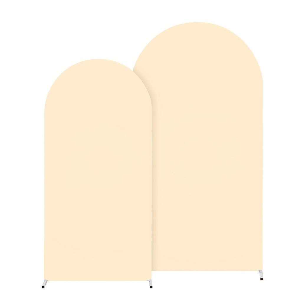 2D Flat, Two Different-sized And Styled Wedding Arch Banner Covers with Stretchable, Wear-resistant And Wrinkle-free Fabric, Tight-fitting Arch Covers Suitable for Wedding Ceremonies, Gender Reveals And Birthday Parties.
