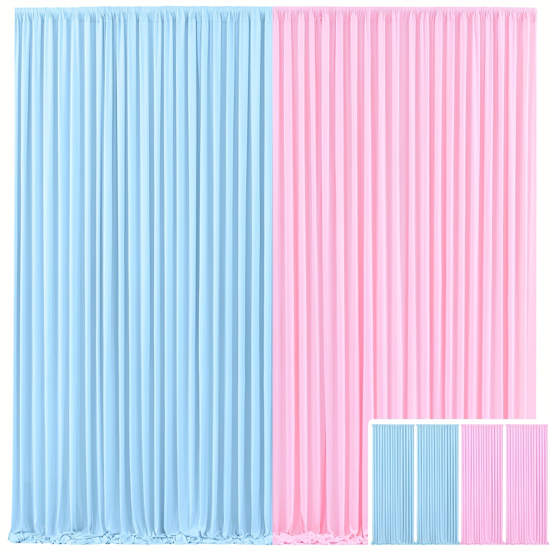 4pcs Of High-end And Elegant Party Decoration Backdrop Cloth, Wear-resistant, Wrinkle-resistant, Soft And Smooth, Non-transparent Party Decoration Backdrop Curtains, Suitable for Wedding, Birthday, Christening And Other Party Activities.